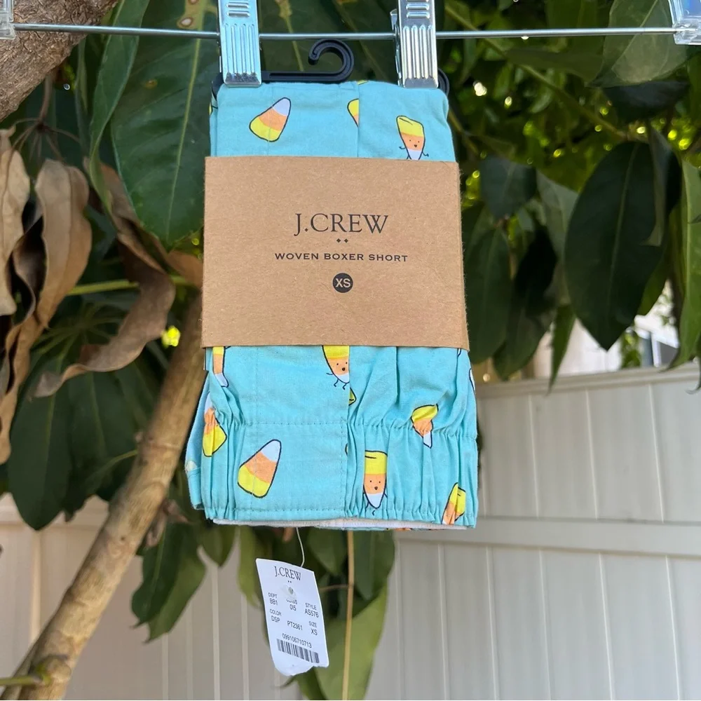 NWT J CREW Boxer Underwear with a Candy Corn Print